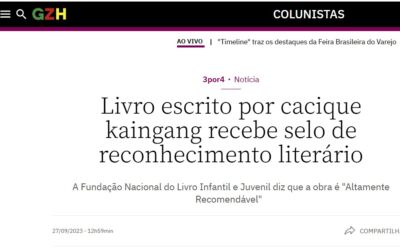 Livro escrito por cacique kaingang recebe selo de reconhecimento literário